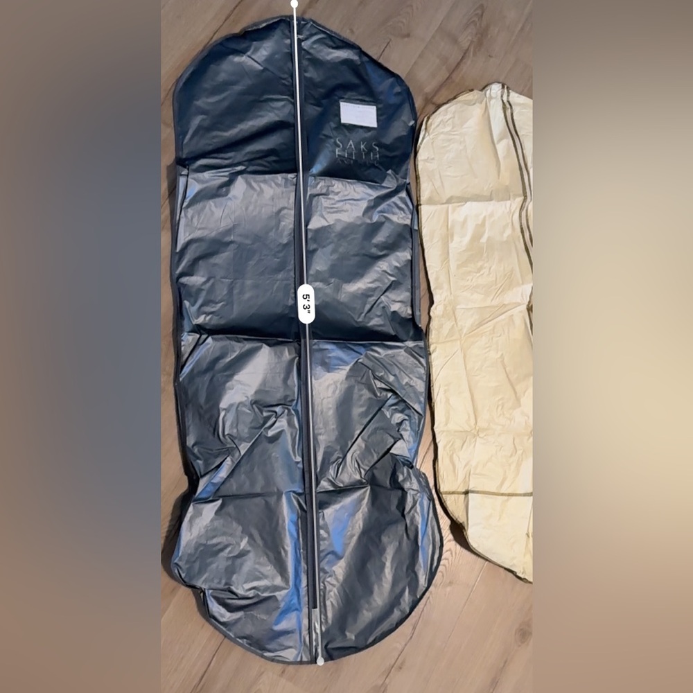 Nordstrom Vintage Long Garment Bag Plastic 1980's three other bags included - Picture 5 of 8